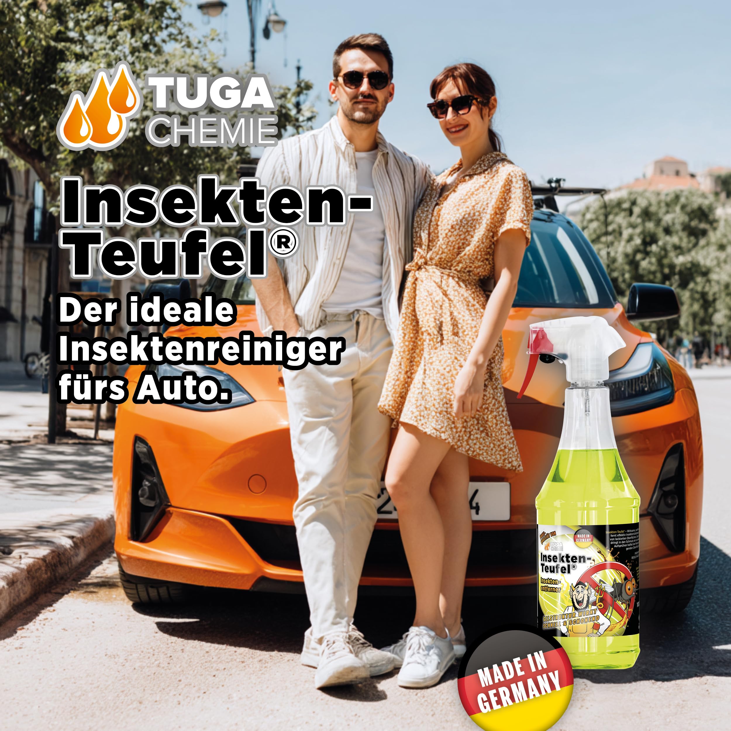 TUGA Chemie Insekten-Teufel Insektenentferner 5 L Kanister Made in Germany | Kraftvoller Insektenreiniger für Auto, Lack, Glas & Kunststoff, Schonende Formel