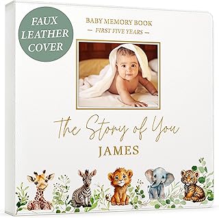 PERSONALIZED Baby Book – Baby Memory Book Keepsake for Boy or Girl I Fir...