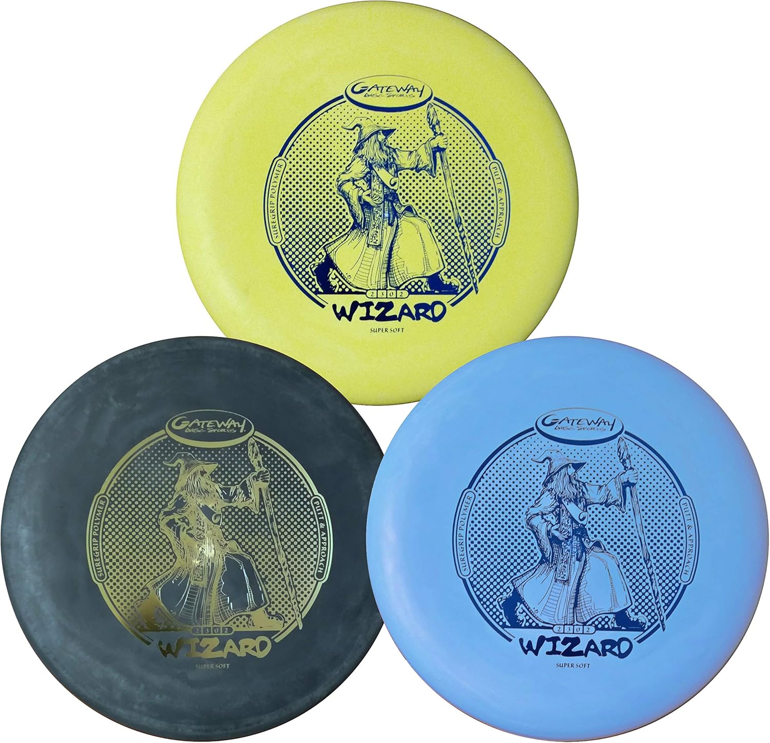 Gateway Wizard Disc Golf Putter Approach Disc - 3 Pack