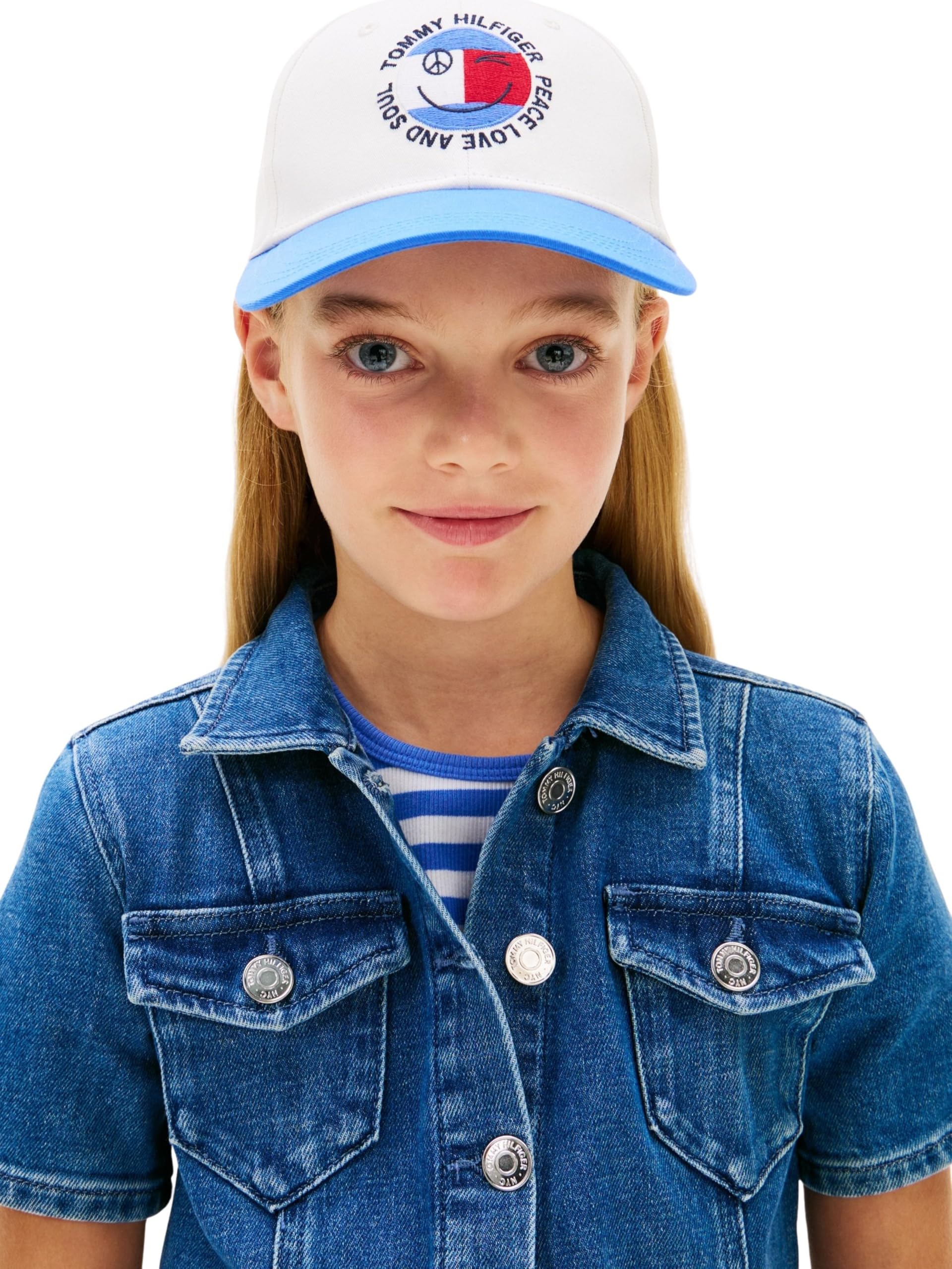 Tommy Hilfiger Mädchen Denim Trucker Dress Ss Kg0kg09357 Kleider (1er Pack)