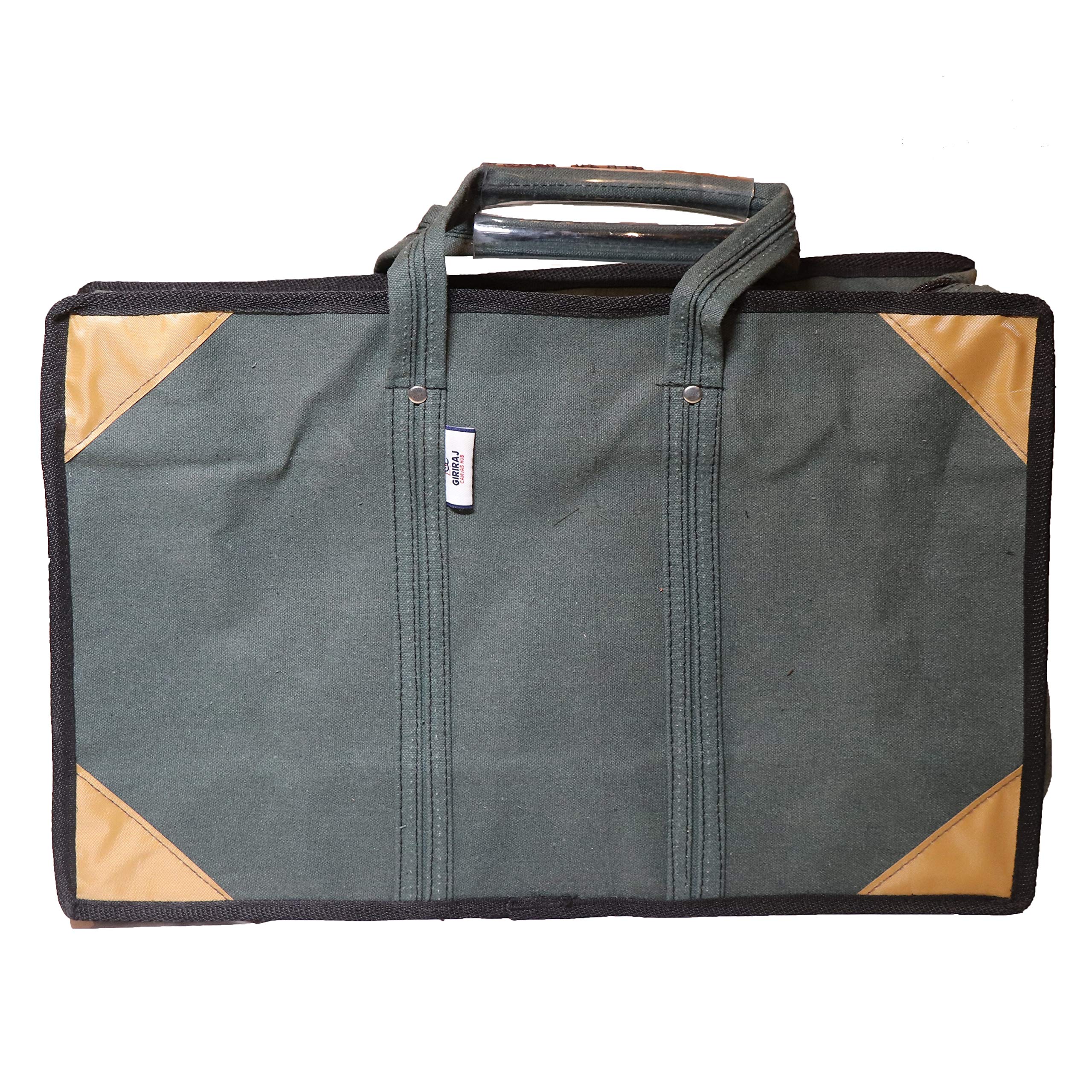 GIRIRAJ CANVAS HUB Super 34 no Canvas Extra Heavy Tool Bag with 2 Zipper Pockets Inside (Grey, 20"x14"x6") (B08XQT891K) Amazon Price History, Amazon Price Tracker