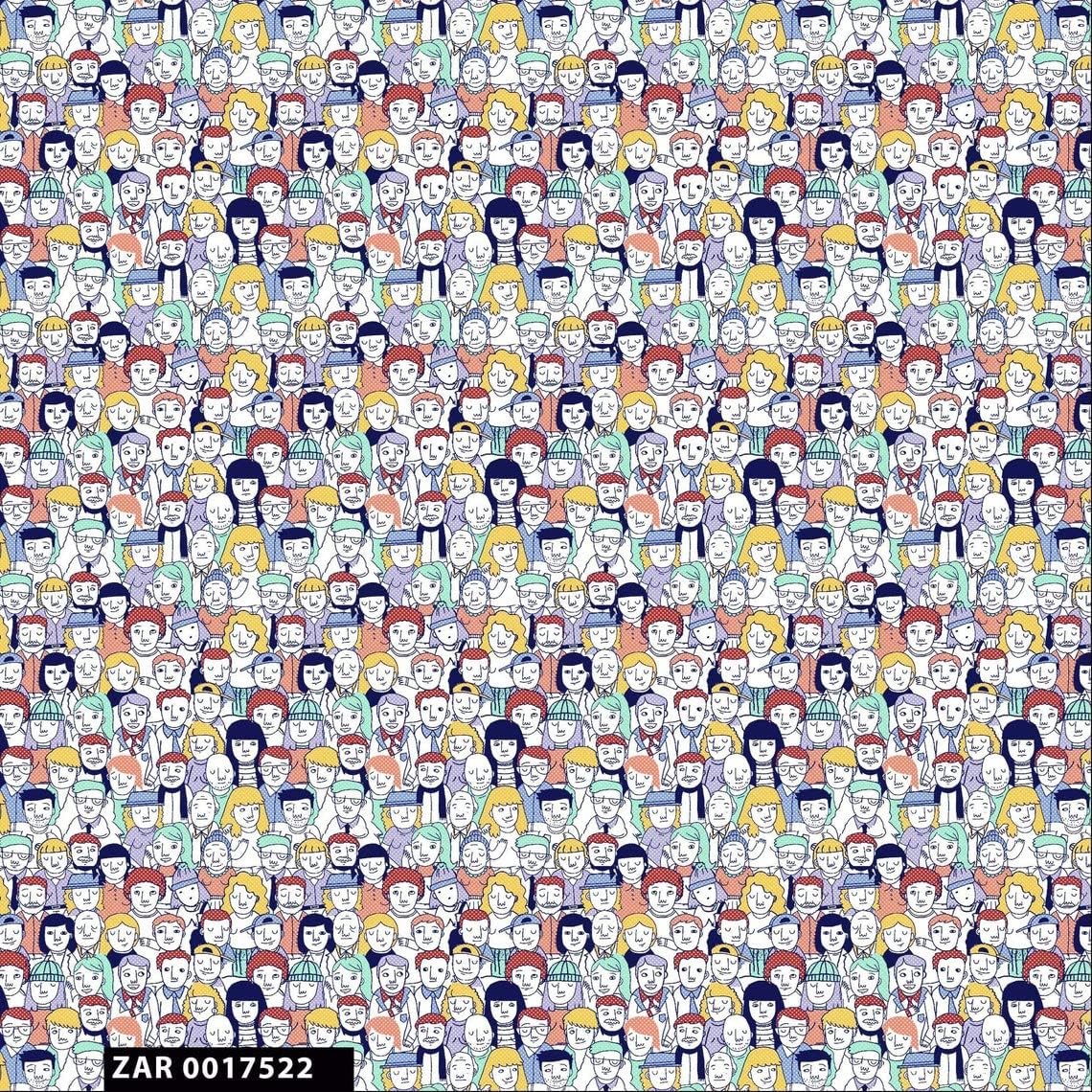 Texco Inc 100% Combed Cotton Printed Fabric by The Yard  Soft & Breathable | Perfect for Quilts, Clothing, Accessories, Blankets, Home Decor, Crafts & DIY, White Navy Peri Red Mint 5 Yards