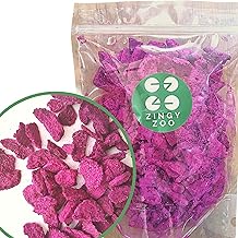 Dragon Fruit Dried Fruit Freeze Dried XL 300 g Natural Dried Pink Pitaya Vegan Suitable for Making Dragon Fruit Powder Pitahaya Smoothie Bowl Freeze Dried Dragon Fruit ZingyZoo