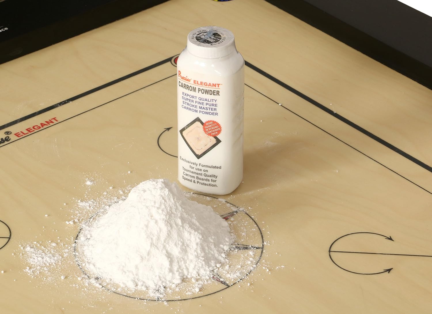 Precise Elegant Smooth Carrom Board Powder, 100gm,White