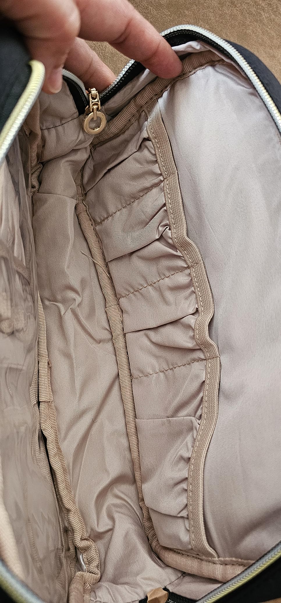 Teamoy Makeup Brush Bags Travel Cosmetic Organizer Case Stylish and