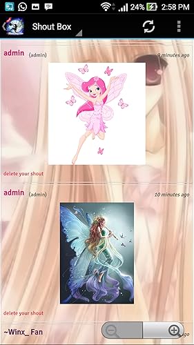 Shoutbox For Winx Fan