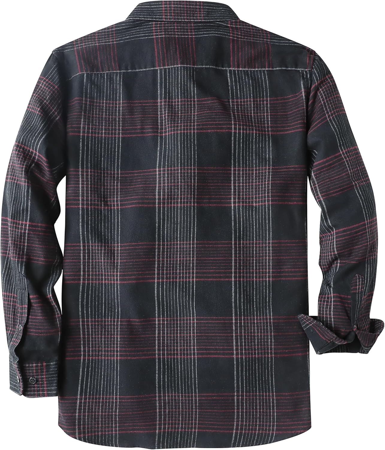 Dubinik® 6 oz Flannel Shirt for Men Plaid Mens Button Down Long Sleeve Shirts Cotton Casual - Image 3