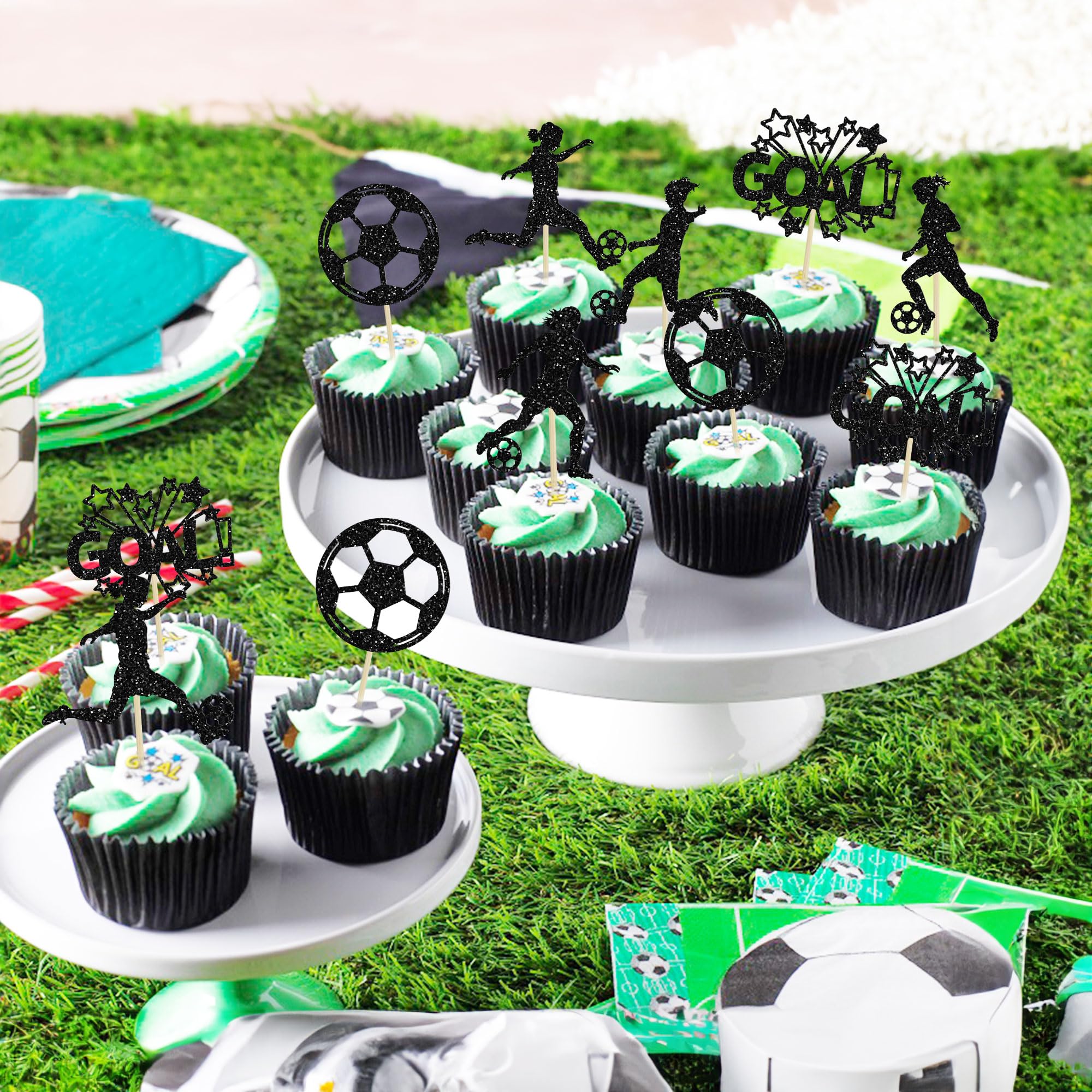 12 pezzi Golf Cupcake Topper per compleanno felice, Fornure per feste a tema sportivo, Palline da gioco per torte Golf per decorazione del compleanno | SHEIN ALIA