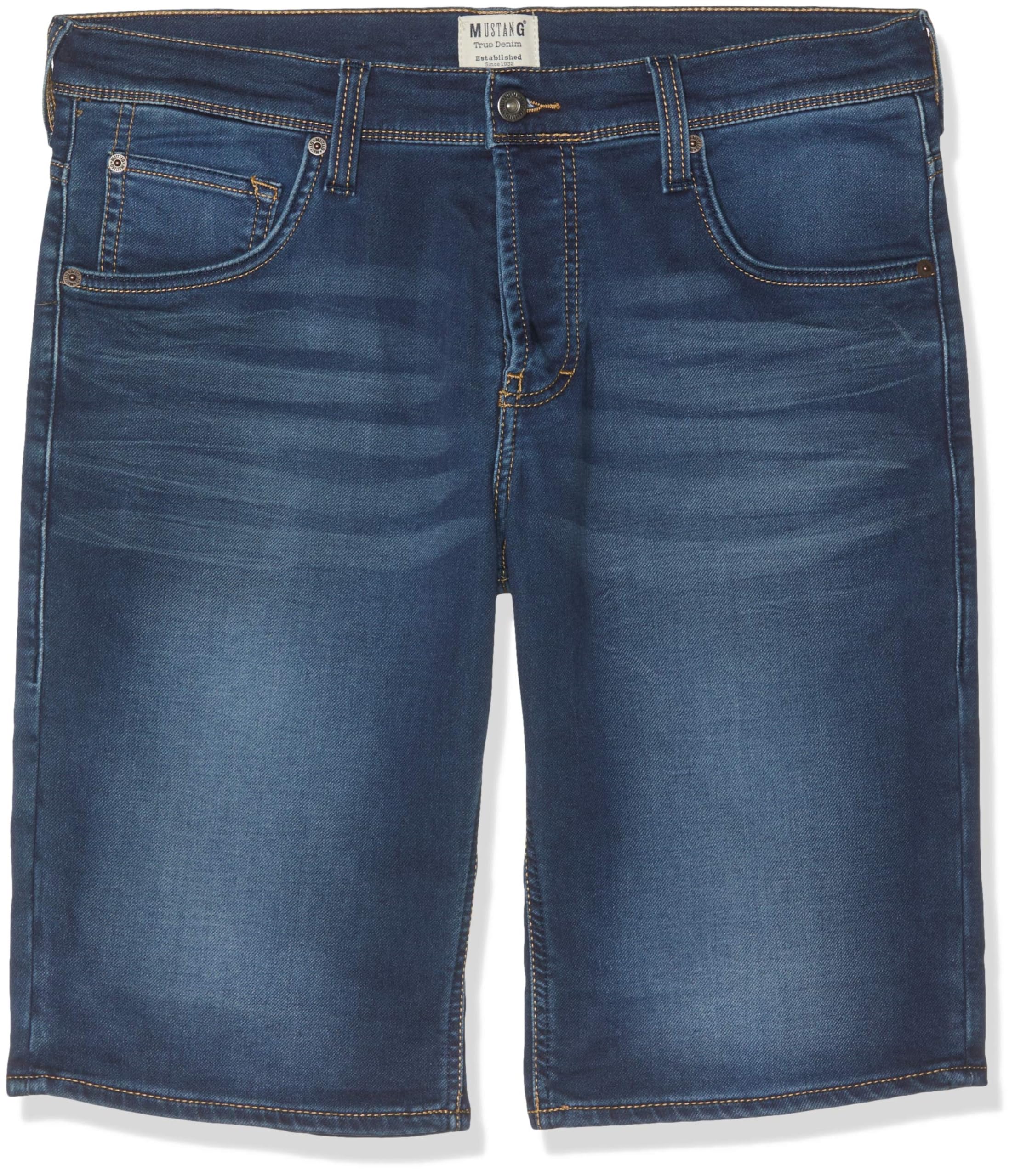 MUSTANG Herren Regular Fit Chicago Short Jeans,Dunkelblau,36