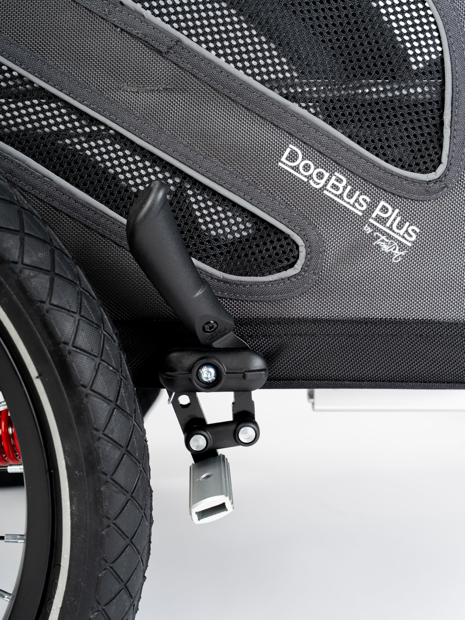 TrendPet DogBus Plus L - Gefederter Aluminium Fahrradanhänger für Hunde, Hundanhänger für große Hunde