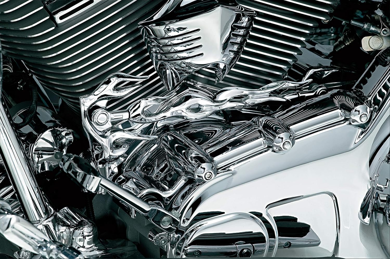 Kuryakyn 9054 Girder Shift Linkage for 1980-2019 Harley-Davidson Motorcycles, Chrome