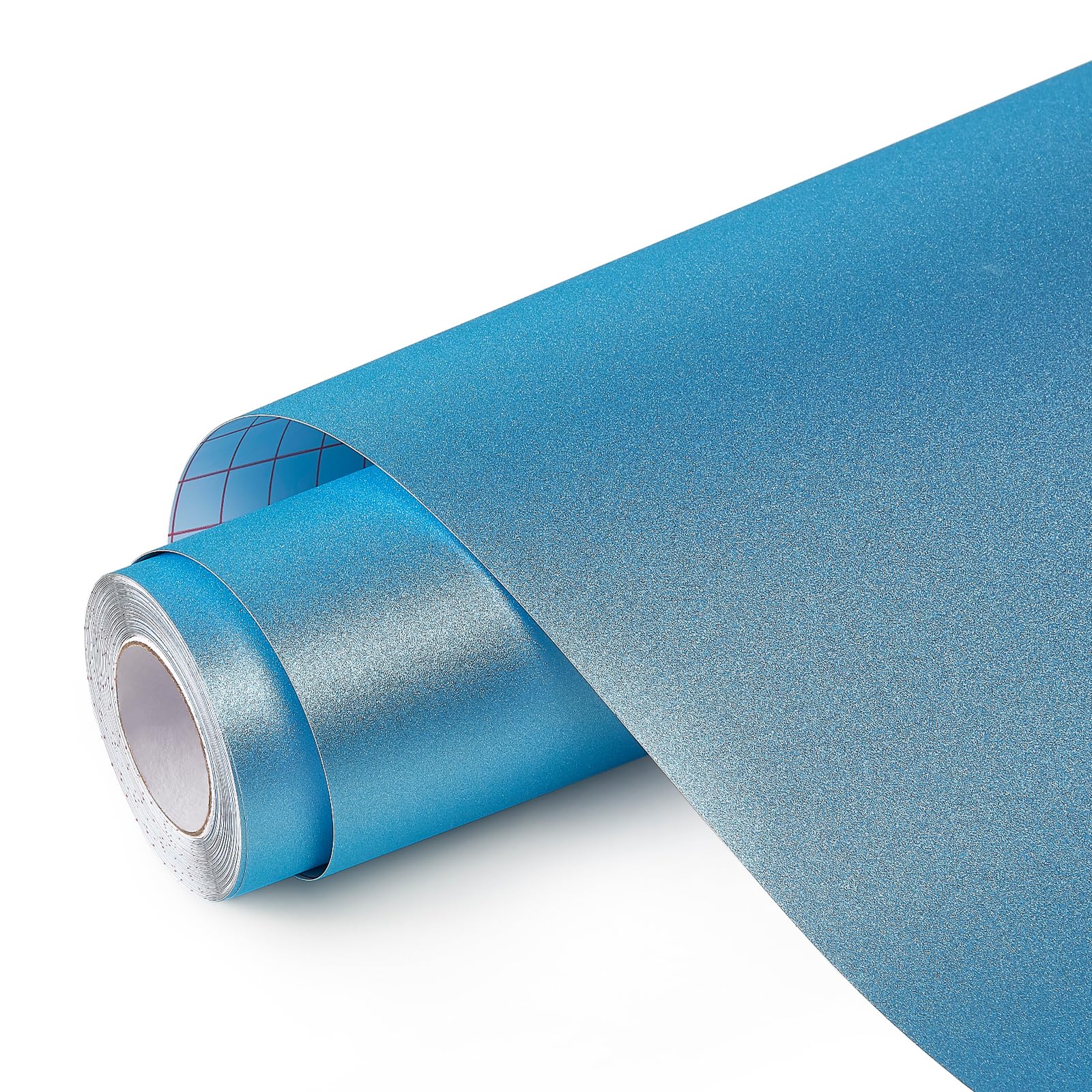 Ant Sky Blue Shimmer Vinyl Glitter Premium Permanent Adhesive Craft Vinyl Vinyl Ideal For Create Diy Projects, Decals, Stickers & More, All-Weather & Fade-Proof, Ideal For Indoor Outdoor Use For Crafts,