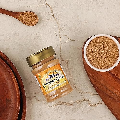 Miniatura 6 de Rani - Tarro de PET de canela en polvo (molido) de 3 onzas (3.00 oz)  Todo natural  Sin sal  Vegano  Sin colores  Apto para gluten  Sin OMG  Kosher