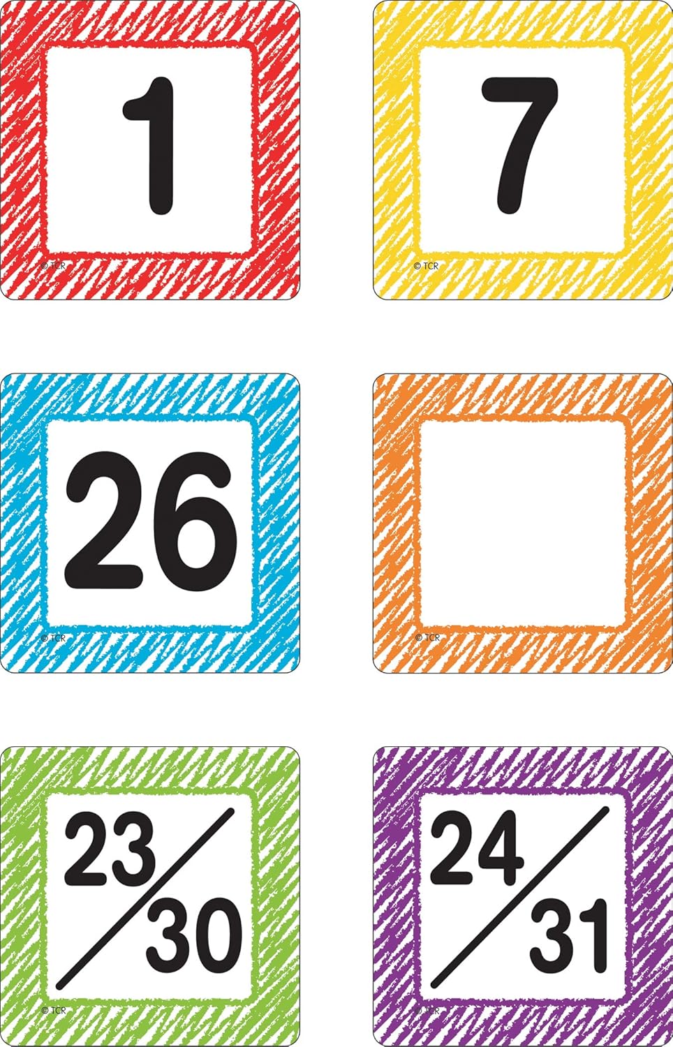 Teacher Created Resources Scribble Calendar Days : Office Products