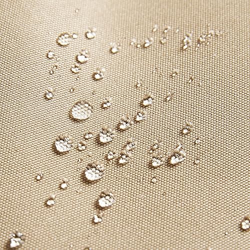 Miniatura 9 de Yaheetech Sombrilla de patio con energía solar de 9 pies, sombrilla de mesa de mercado con protección UV con 32 luces LED y sistema de elevación de