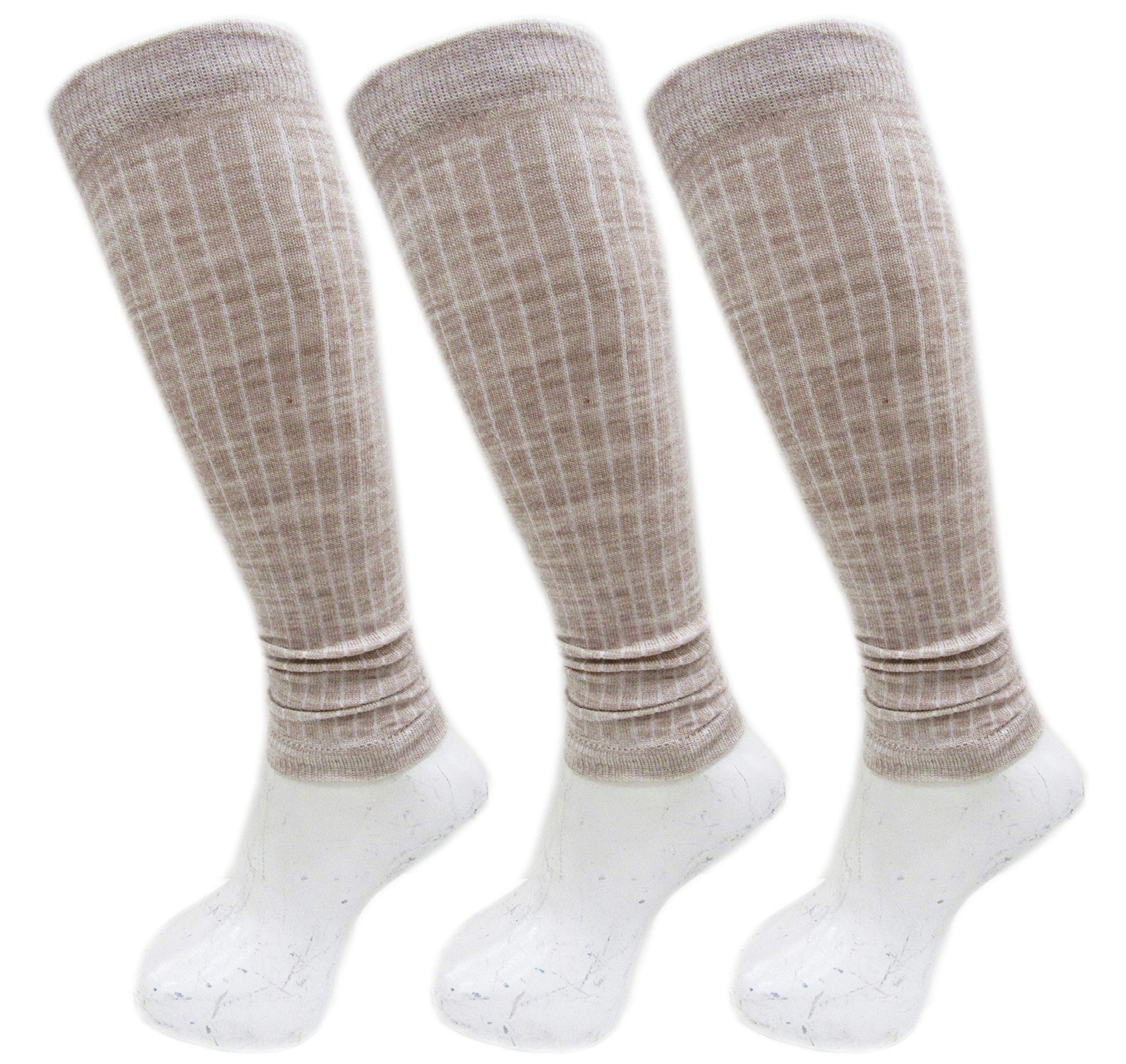 rc. royal class Women's Woolen Skin Color Self Design Leg Warmer(Pack of 3 Pair)-picture-10