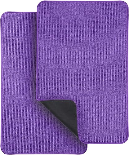 Miniatura 76 de Tapete de baño ultrafino, con base de goma, antideslizante, secado rápido, lavable a máquina, pelo bajo, absorbente, para ducha exterior, fregadero,