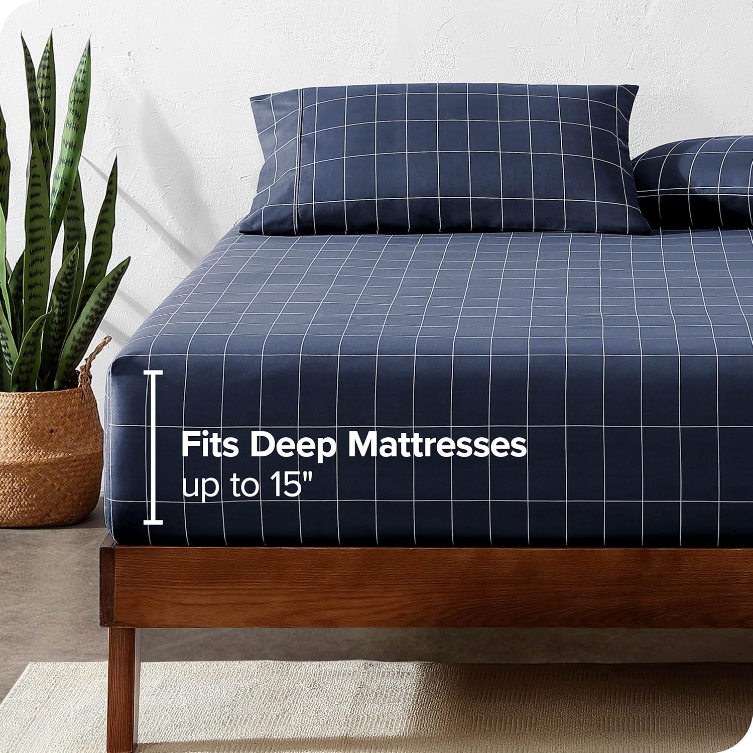 Fitted Bottom Sheet Twin Size Premium 1800 Microfiber