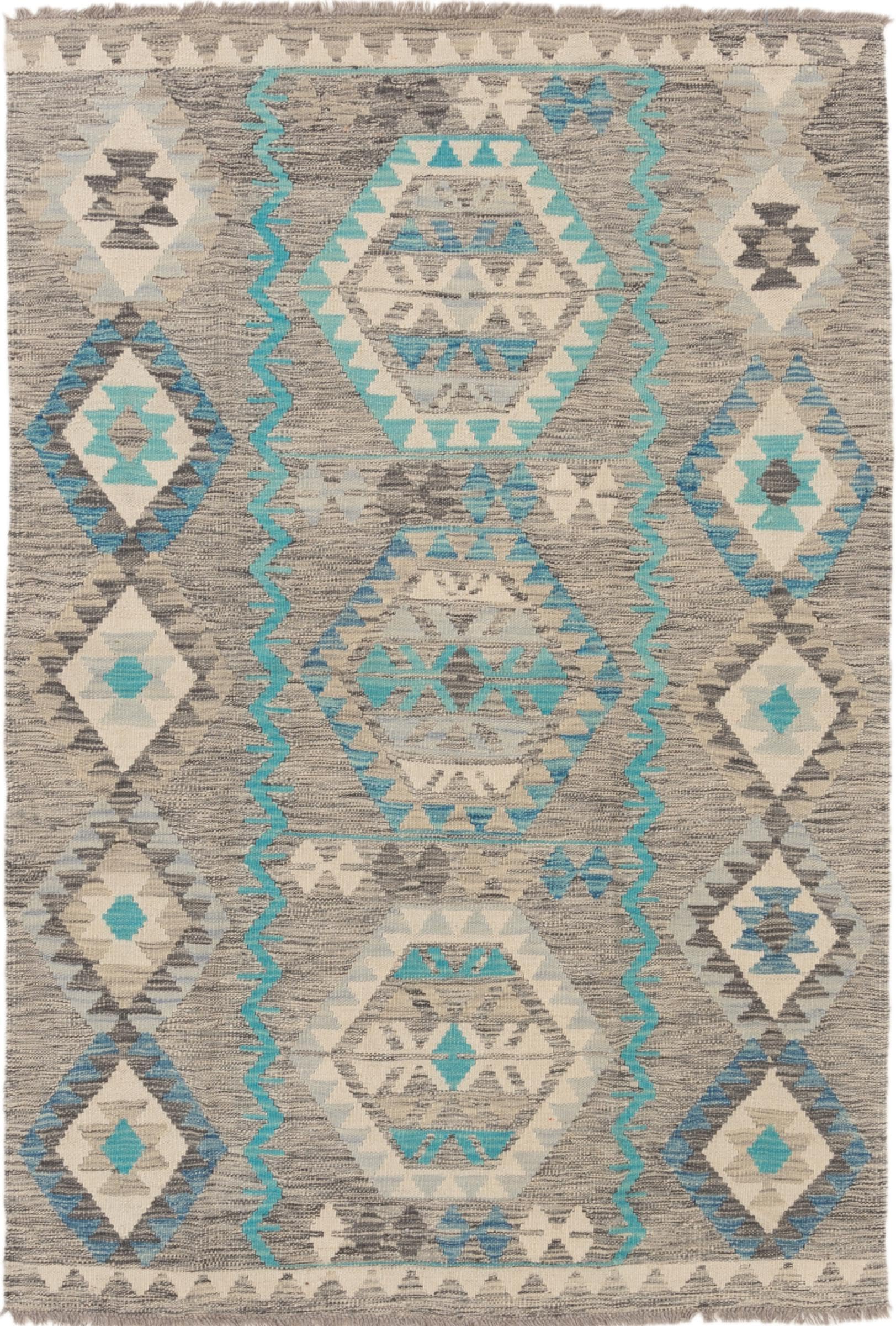 Tapis en laine Kilim Afghan Heritage 120x177 tissé main authentique