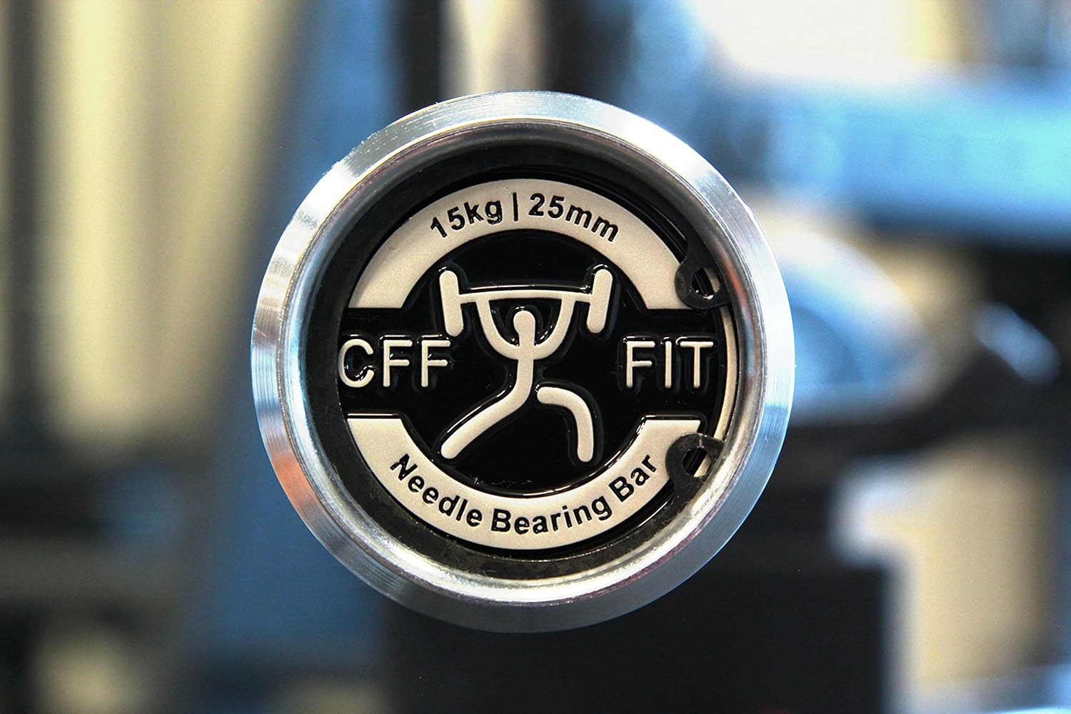 Olympic Weight Bar | CFF Keystone 15 kg Olympic Needle Bearing Bar | 205,000 psi tensile, 8 bearing | Men's 15kg Olympic Weightlifting Bar | 1500 lb Weight Capacity