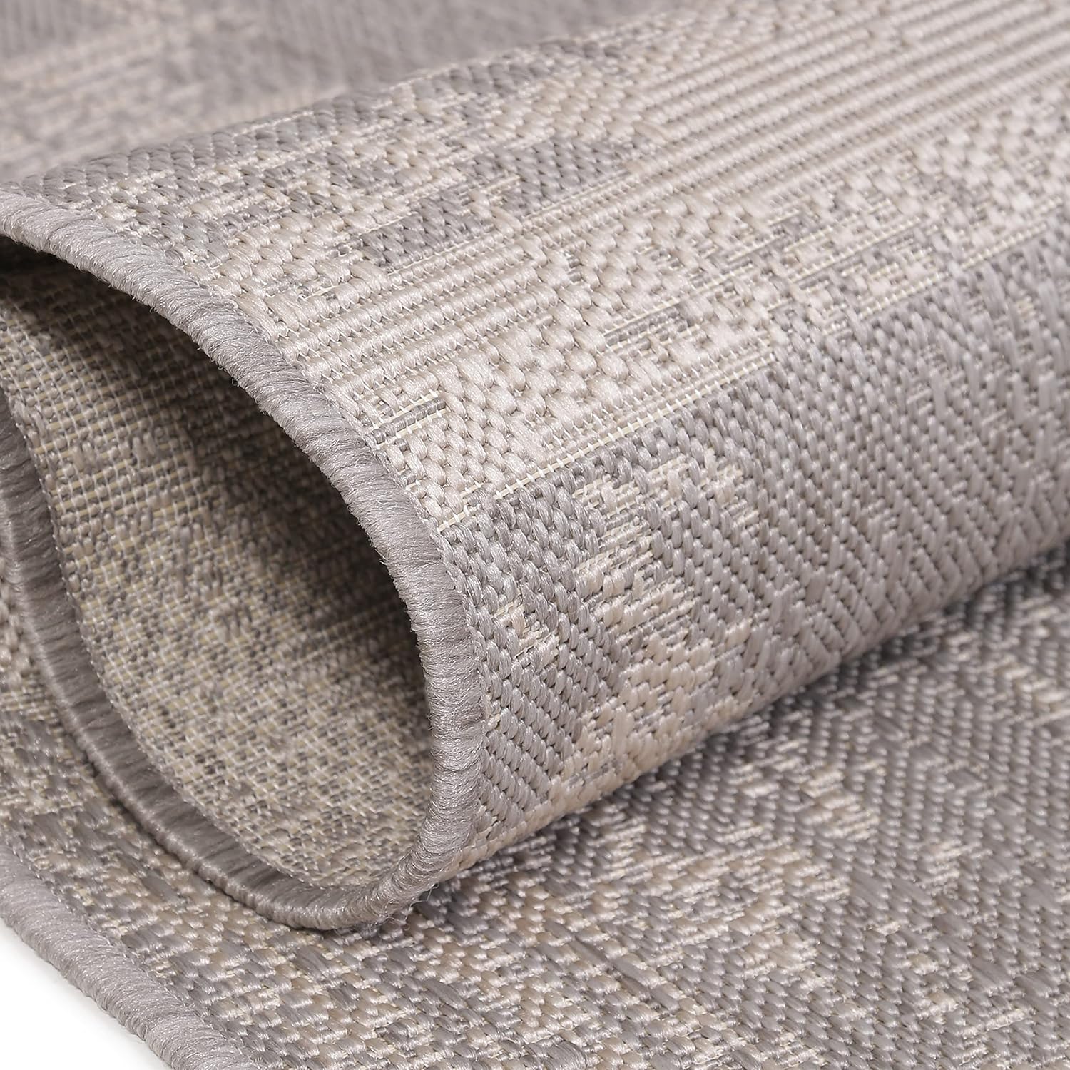 Modern Abstract Indoor Outdoor Area Rug Weather Resistant Outdoor Carpet for Porch Deck Balcony Backyard Patio Rug 5x7 Gray