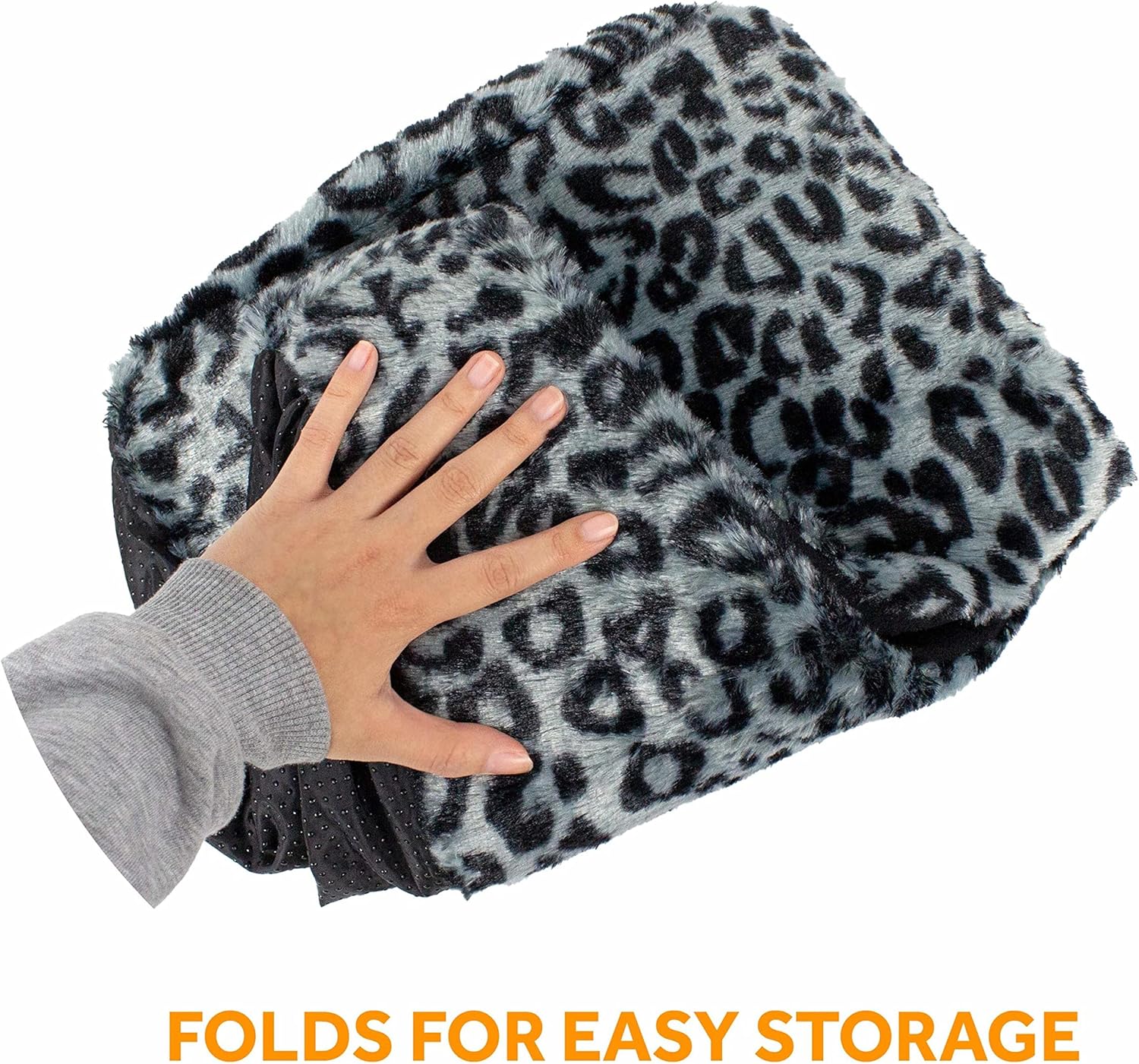 review Downtown Pet Supply - Cat Cave Bed - Cute Cat Bed or Kitten Bed - Foldable, Nap Mat with Non-Slip Grip - Warm & Cozy Covered Cat Bed - Grey - 16 in x 14 in x 12 in