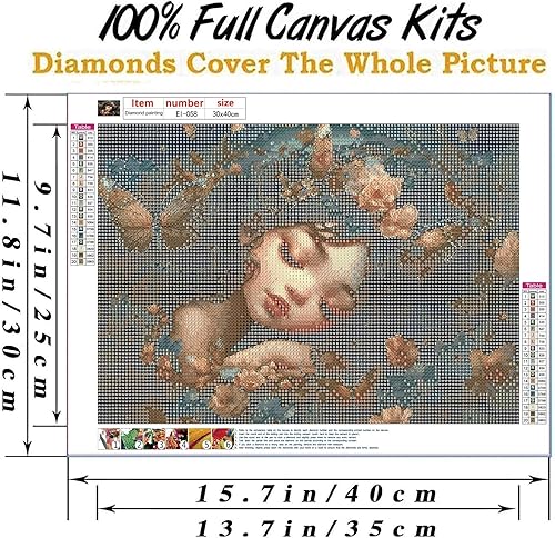Miniatura 4 de EIBEILI Kits de pintura de diamantes para adultos, kit de arte de diamantes 5D de mariposa para niños, puntos de diamante para adultos, kit de