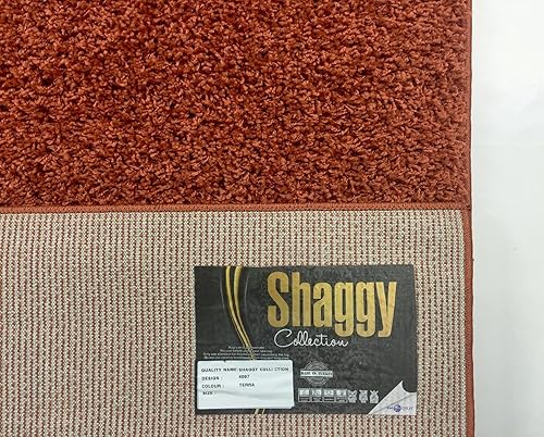 Miniatura 8 de Tapete afelpado de color sólido de la colección Shaggy, Sintético, Burnt orange