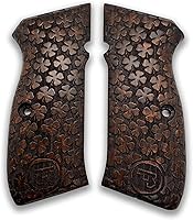Vista 8 de Para CZ-75 Grips / CZ85 Grips / 75B CZ 75 / SP-01 75B CZ 75/85 Tamaño completo hecho a mano de madera de nogal