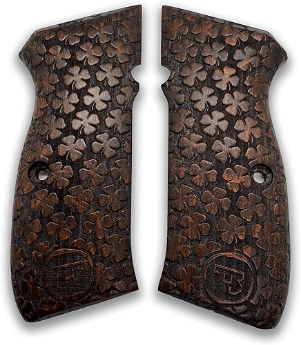 Miniatura 8 de Para CZ-75 Grips / CZ85 Grips / 75B CZ 75 / SP-01 75B CZ 75/85 Tamaño completo hecho a mano de madera de nogal