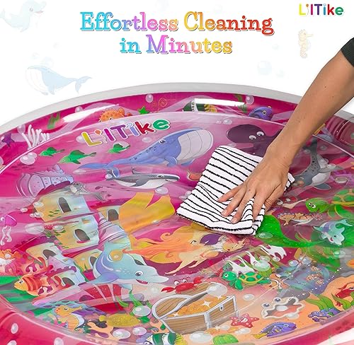 Miniatura 4 de Tapete de agua para bebés  Alfombra de agua para bebés extremadamente duradera con diseños cautivadores  Tapete de agua boca abajo para bebé (diseño