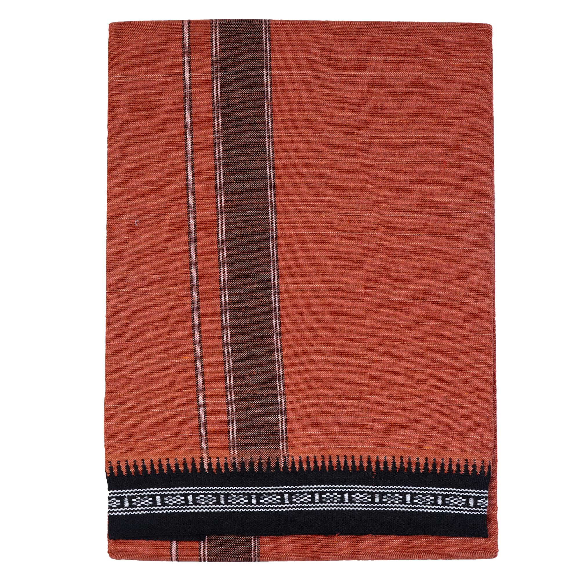 retro brand RETRO Pure Cotton 1.28x2.00 Meters Kaavi Color Lungi For Men-picture-39