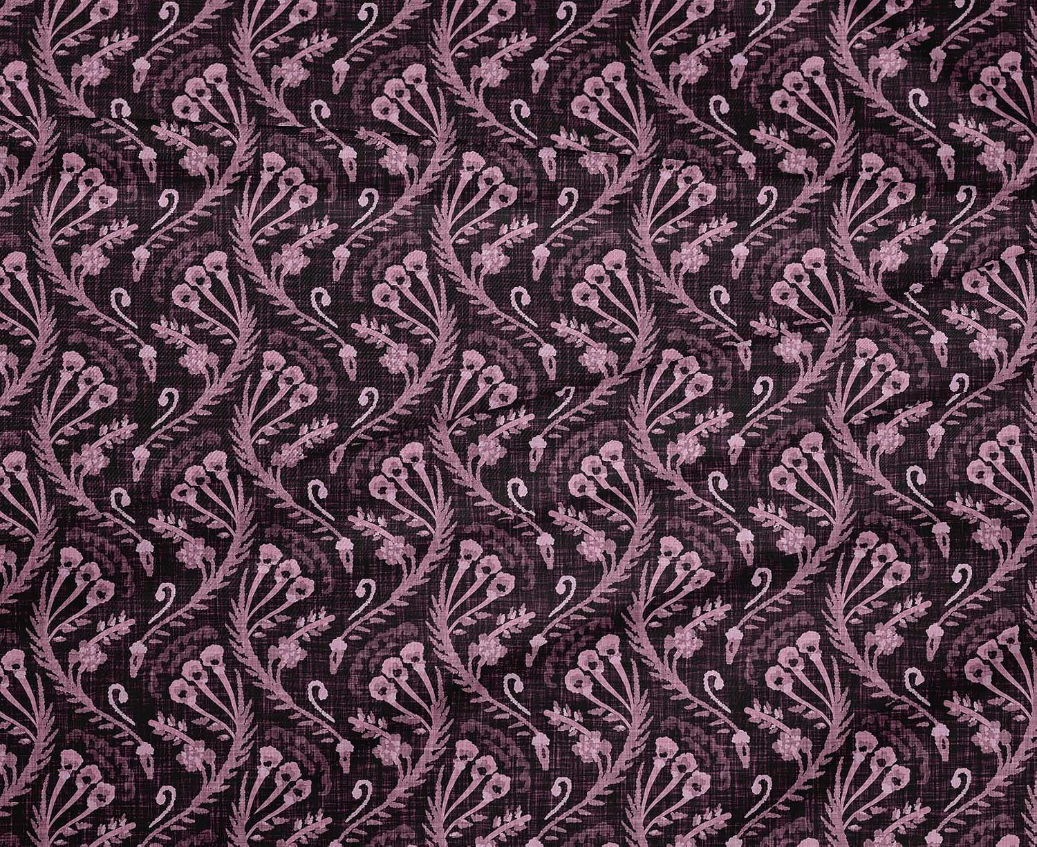 oneOone Cotton Flex Black Fabric Block Fabric for Sewing Printed Craft Fabric By The Yard 40 Inch Wide-RQ