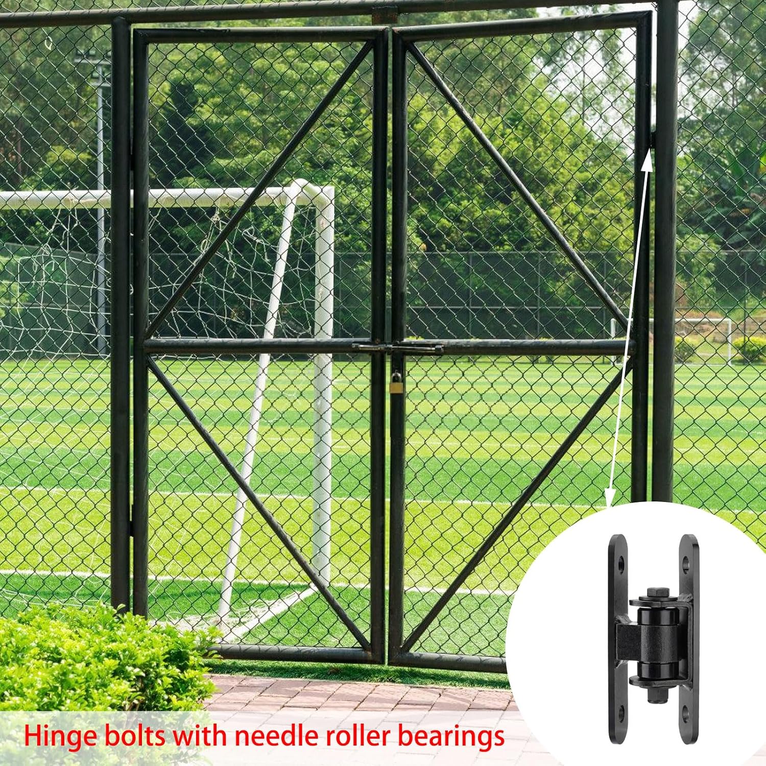 Practical Industrials Gate Hinges with Permanent Lubrication 7Inch Portable Sturdy Designs Large Capacity High Load Capacity Gate Hinges