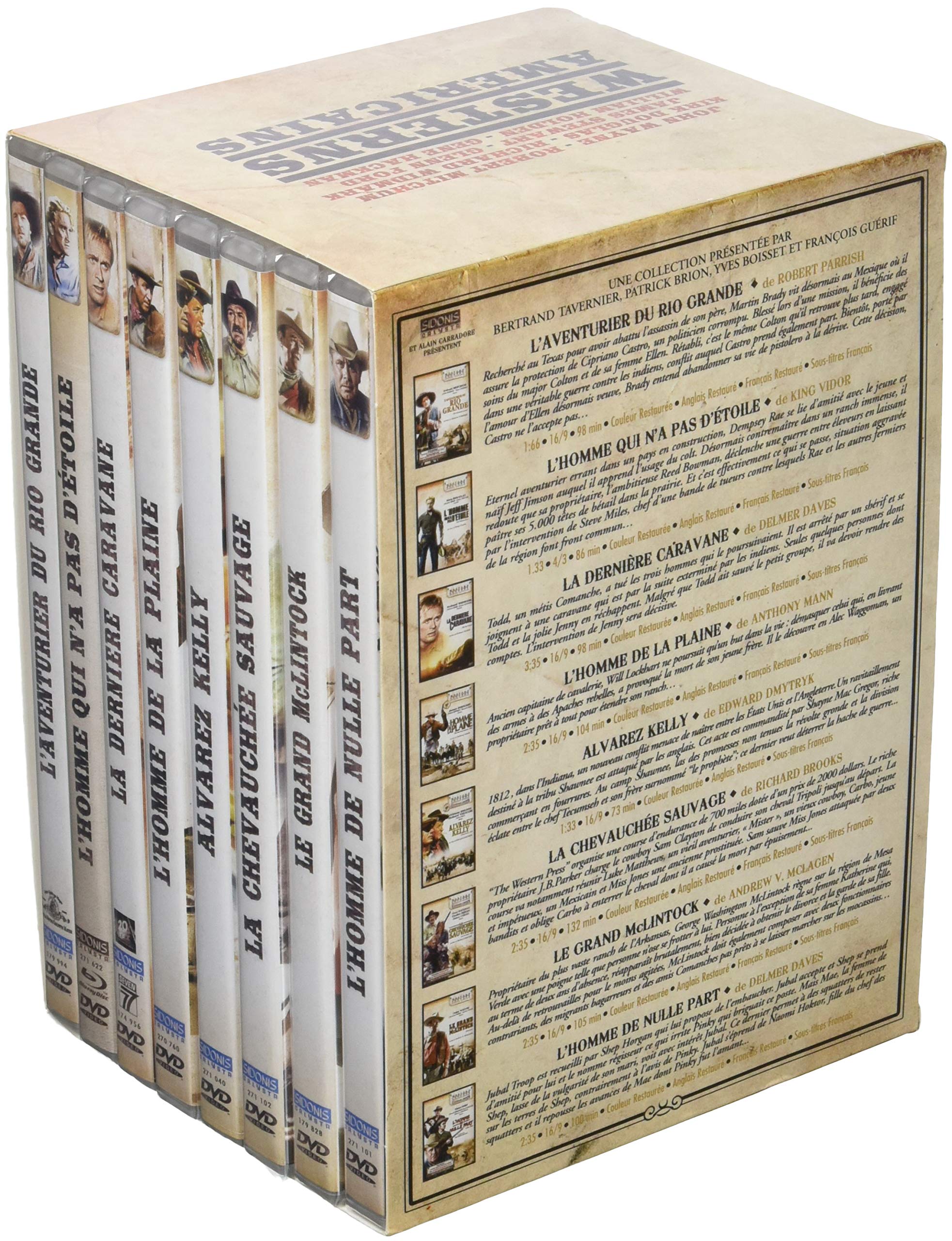 Coffret westerns américains 8 Films