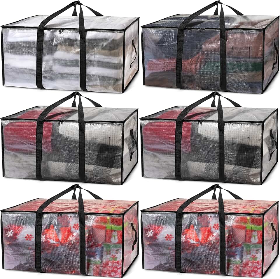 Oversized Moving Bags or Storage Bag – Large Moving Boxes with Backpack Straps, Zippers & Handles – Heavy-Duty Packing Bags for Mo