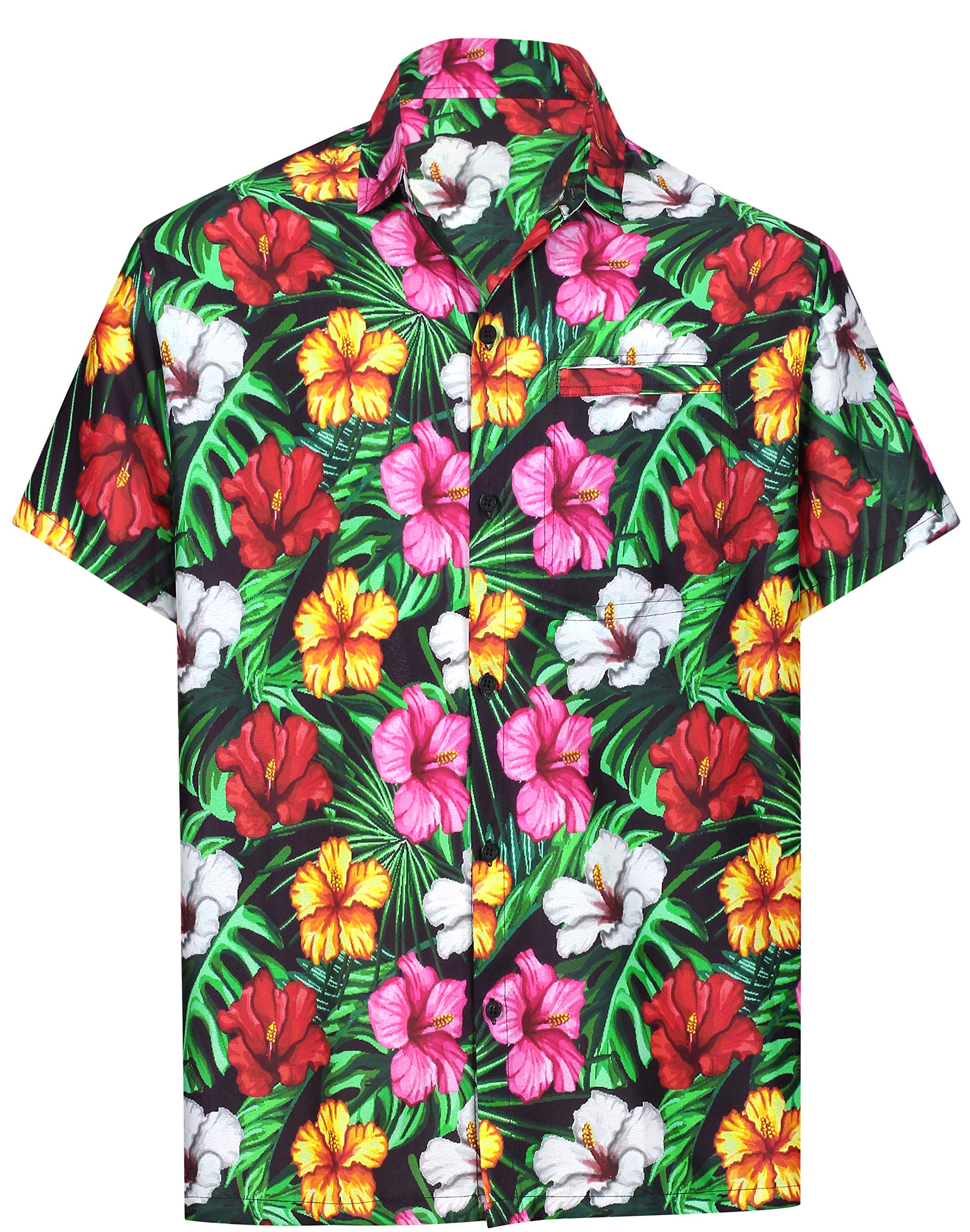 HAPPY BAY Men's Hawaiian Shirt Holiday Boho