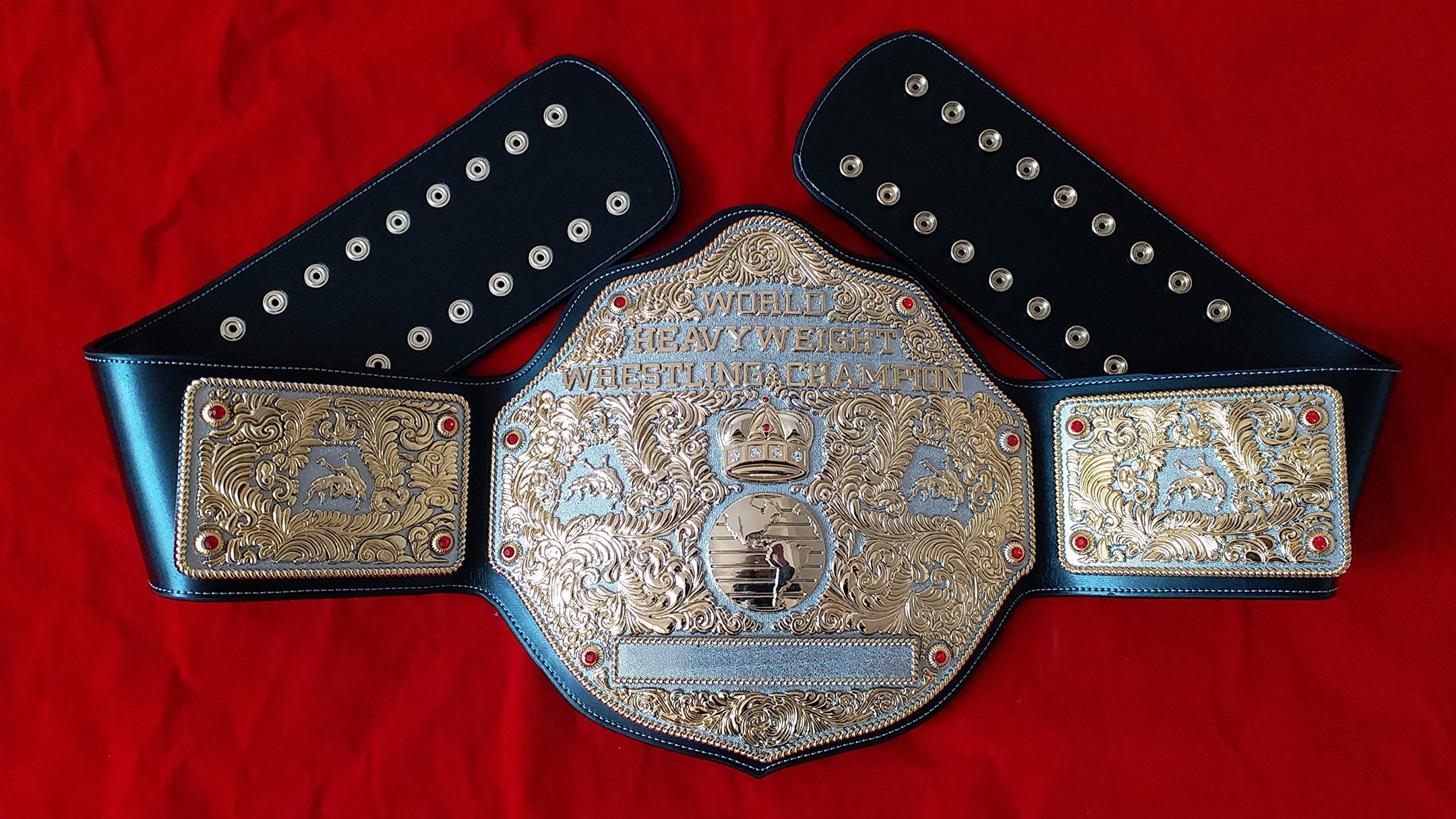 Fandu Belts Adult Nickel Gold Championship Belt Title