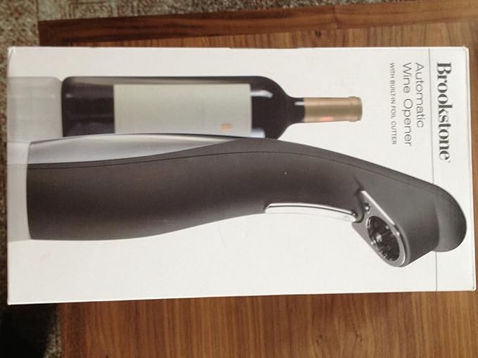 Brookstone Automatic Wine Opener with Foil Cutter Electric Wine Bottle Openers