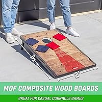 Vista 2 de GoSports Portable Cornhole Sets, 8 Styles – Choose 4 x 2 ft or 3 x 2 ft - Boards Include 8 Bean Bags, Travel Case, and Game Rules