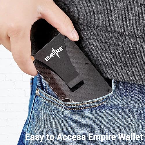 Miniatura 8 de RFID carteras de fibra de carbono unisex de fibra de carbono clip de dinero monedero de metal para hombres billetera de fibra de carbono