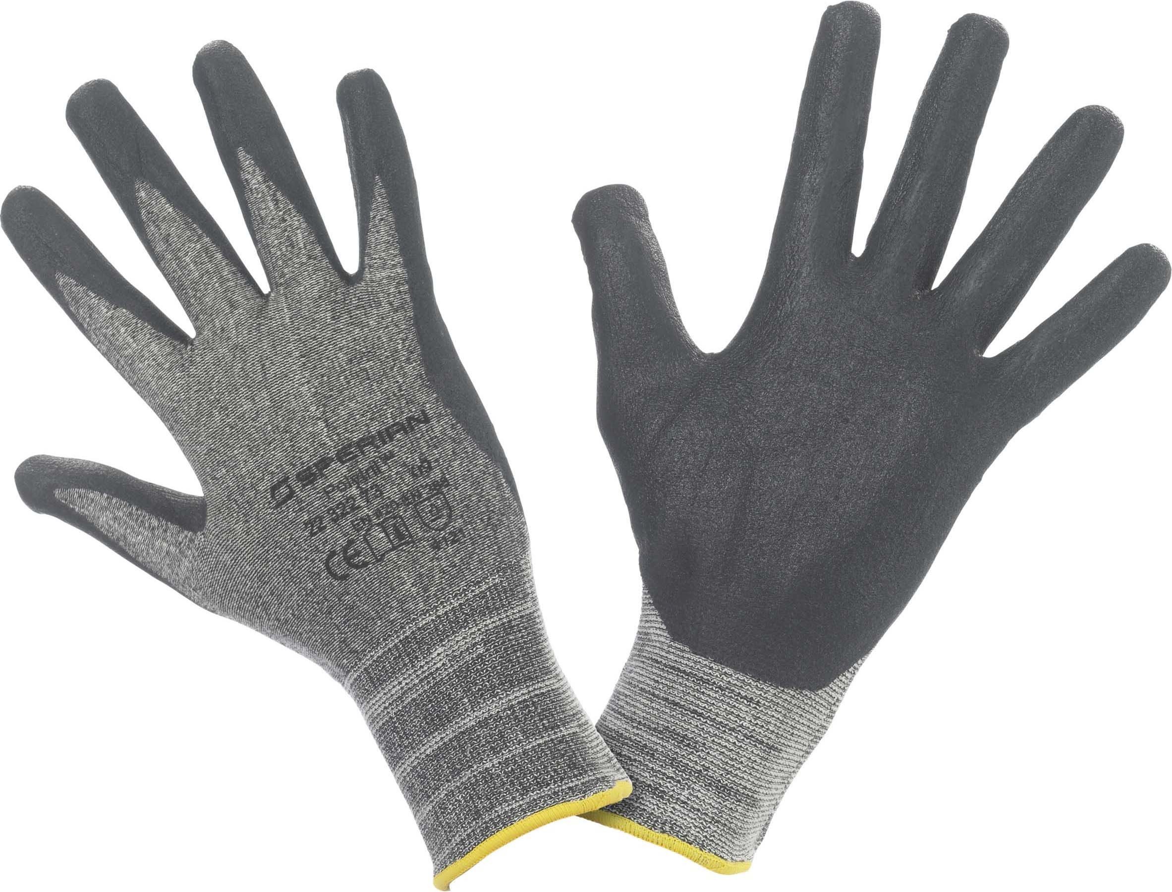 Honeywell 2232273-10 Polytril Air Comfort Guantes de uso general para manejo ligero y mediano, espalda abierta, muñeca de punto elástico, revestimiento de nitrilo, talla 10 (paquete de 10 pares)