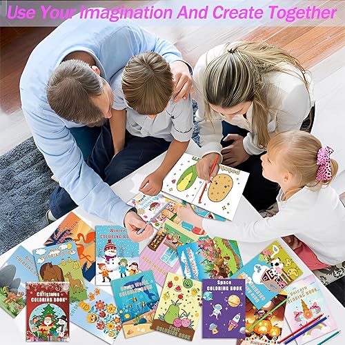 Miniatura 6 de Paquete de 24 libros para colorear a granel para niños de 4 a 8, 3 a 4, 8 a 12 años, pequeños libros para colorear para niños, regalos de fiesta de