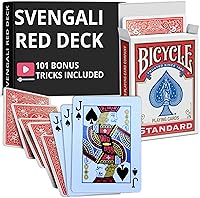 Vista 40 de Ted's Sterling Magic Precision Red Rider Back Bicycle Mazo Svengali con Instrucciones para 100+ Trucos (2 de Tréboles)