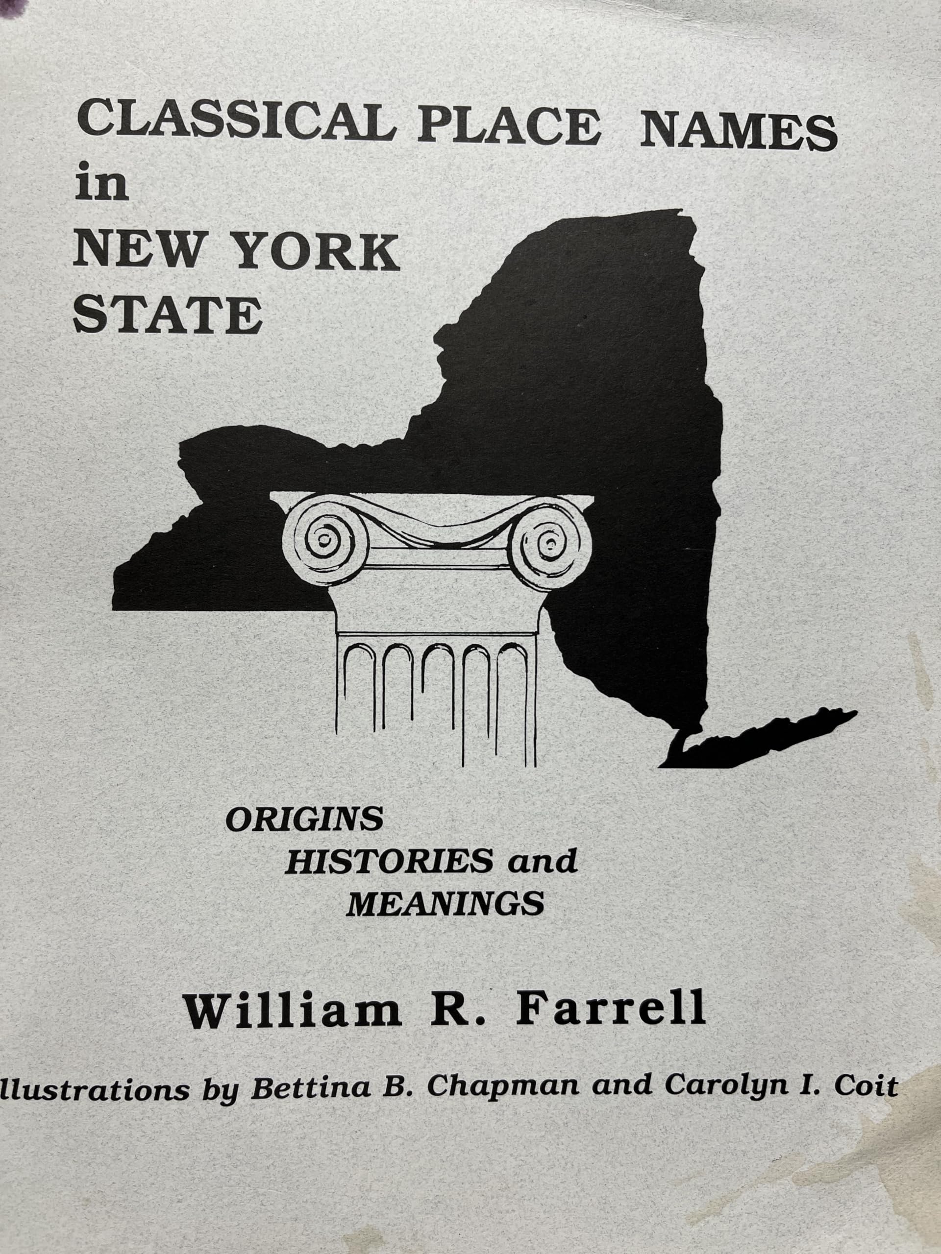 Buy Classical Place Names in New York State — BookShops.in