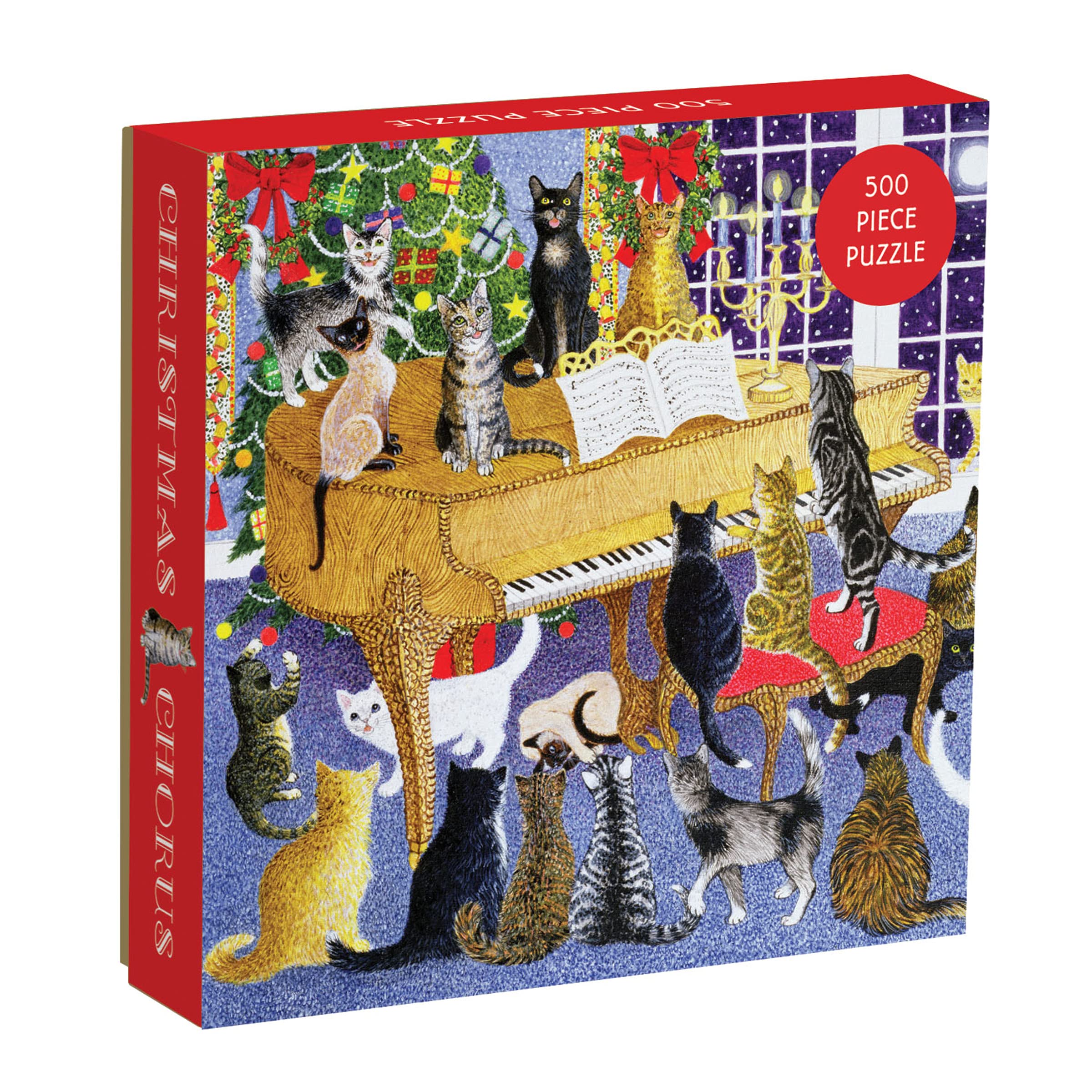 Amazon.com: Galison Christmas Chorus 500 Piece Jigsaw Puzzle for