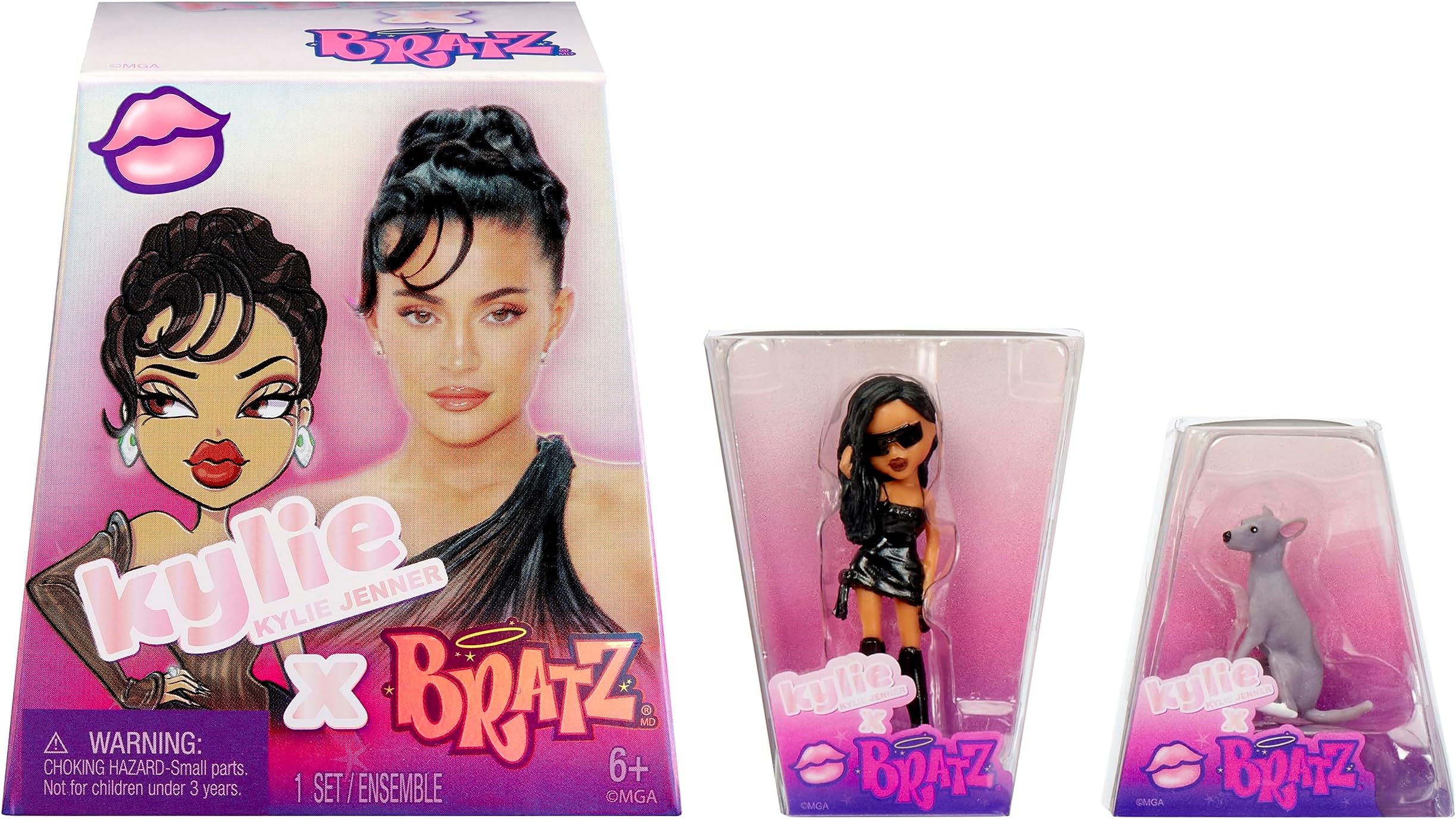 – Bratz - Mini Bratz x Kylie Jenner - 2 Mini Collectables Pack of 1 - Multicolour Ages 6 +