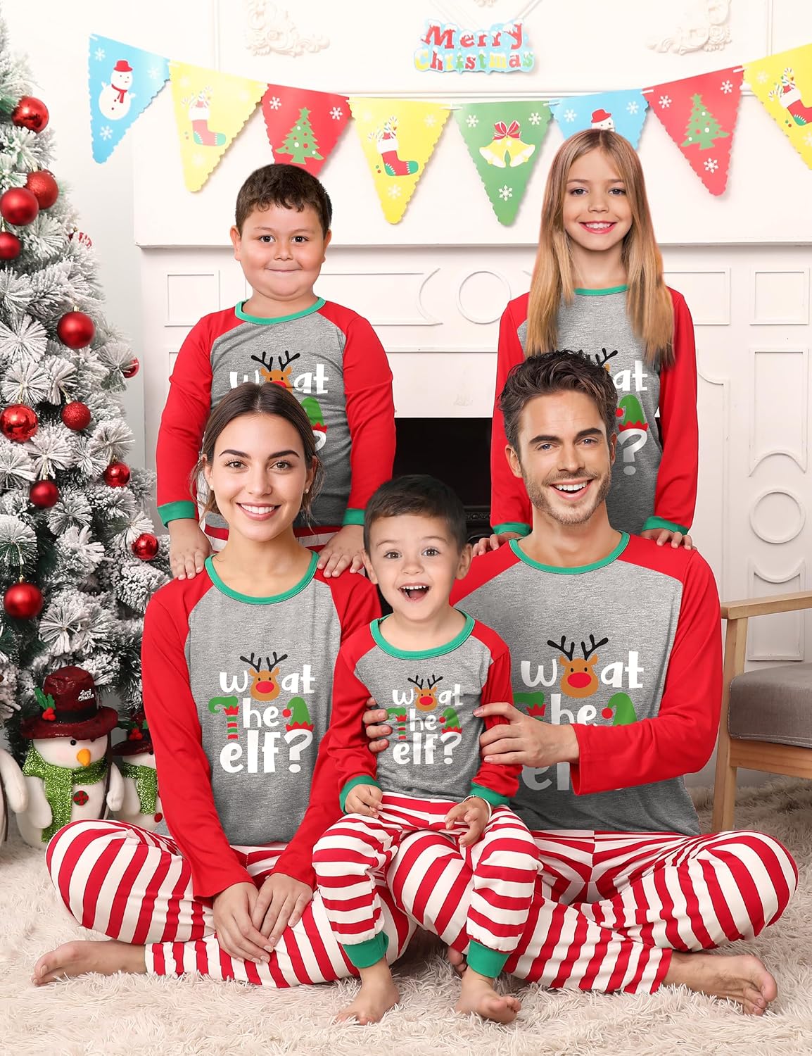 SUNNYBUY Family Christmas Pjs Matching Sets,Holiday Pajamas Xmas Jammies for Family or Couples - Image 2