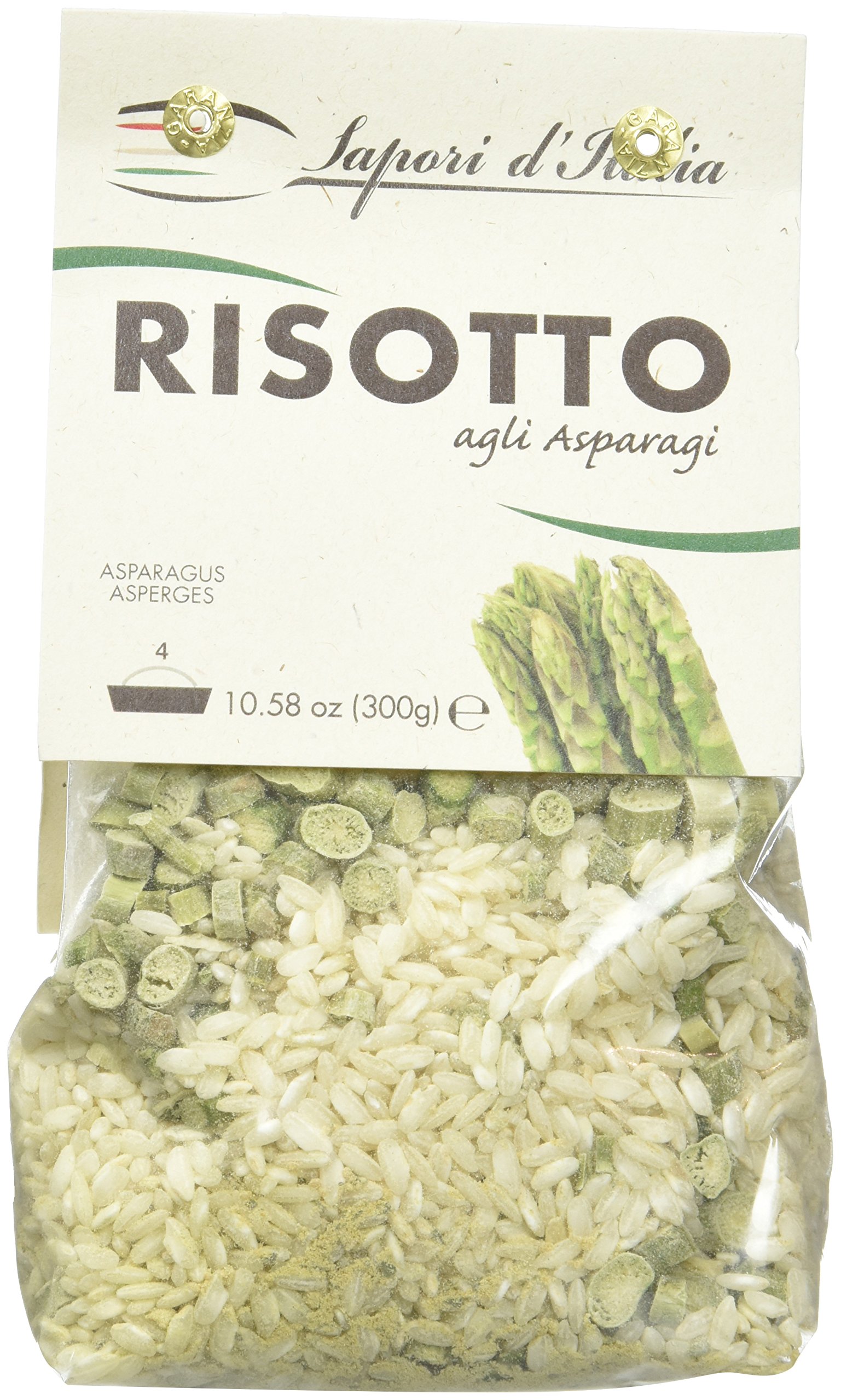 SAPORI D'ITALIA Préparation pour Risotto aux Asperges 300 g - Lot de 6