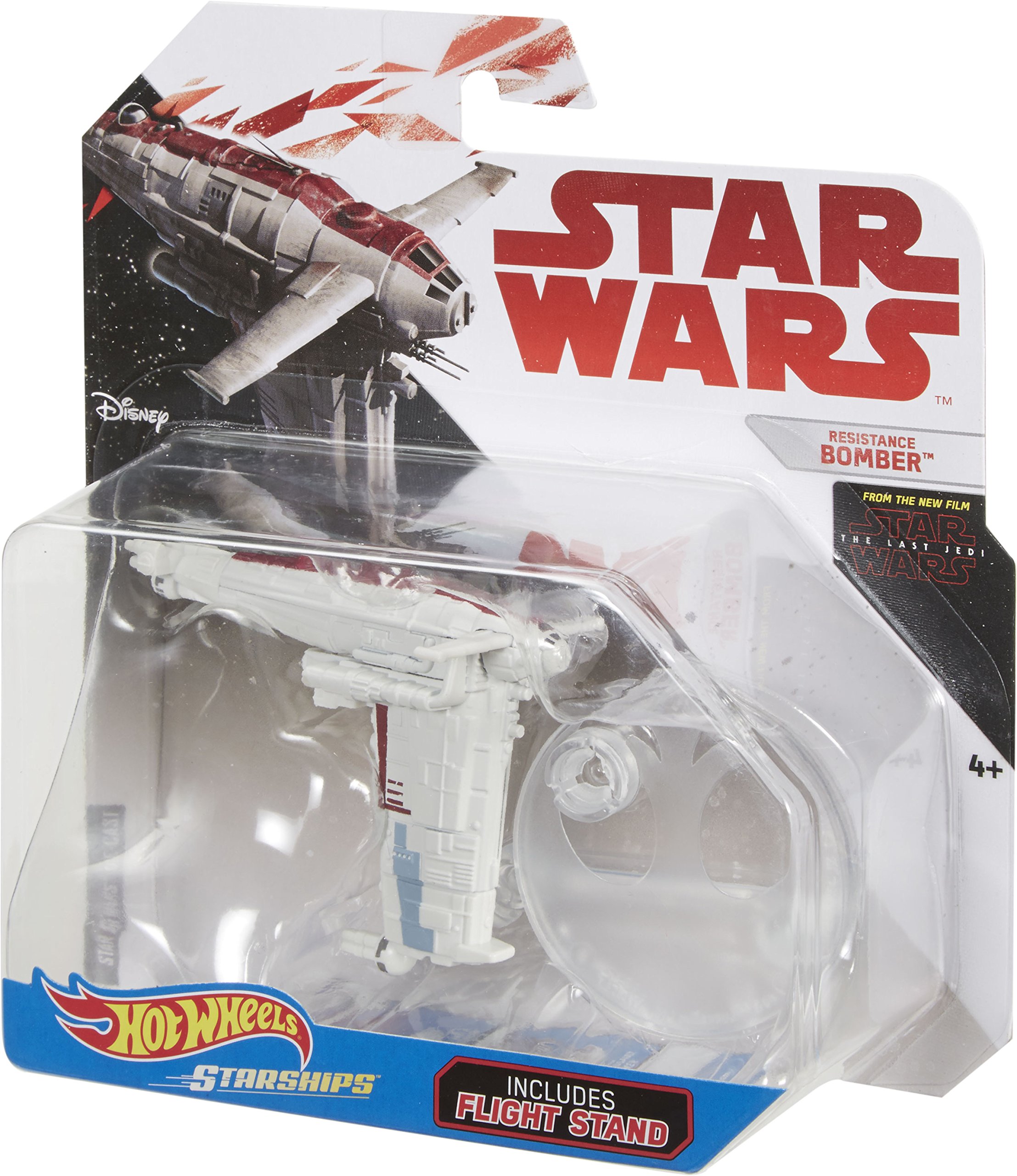 Hot Wheels Last Jedi Starships - Resistance Bomber Die Cast Vehicle